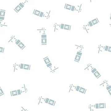 Cryodestruction tool glyph vector seamless pattern sign Stock Illustration