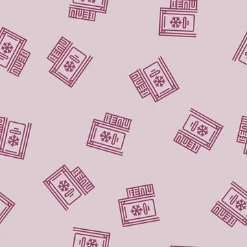 Cryogenic cooling system quantum computer line seamless pattern Stockillustratie