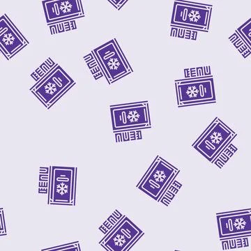 Cryogenic cooling system quantum computer glyph seamless pattern Stock-Illustration