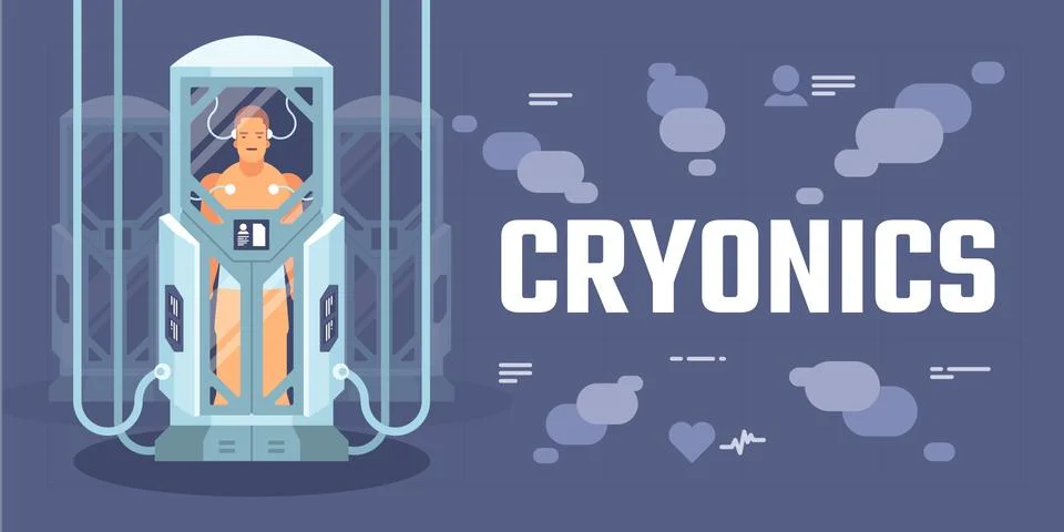 Cryonics Stock Illustration