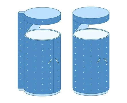 Cryosauna ice therapy vector illustration for benign and malignant lesions. Stock Illustration