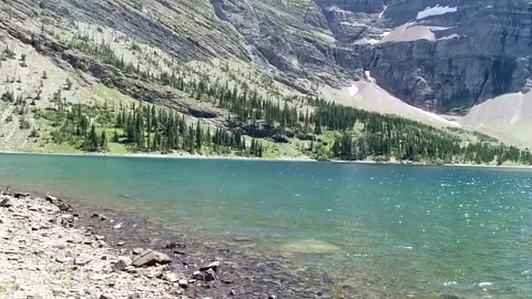 Crypt Lake Waterton Stock Footage 165915462