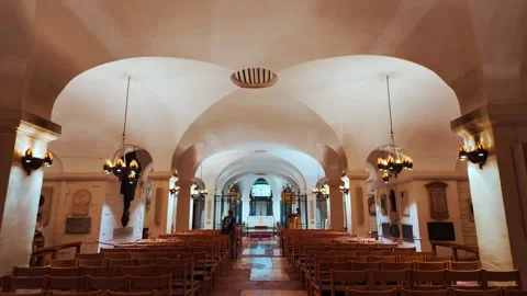 The crypt of St Paul's Cathedral, London, England, UK Stock Footage 320624386