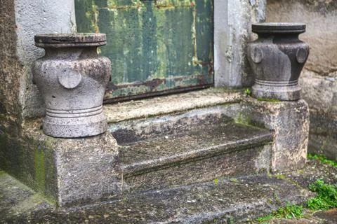 Crypt stairs Stock Photos