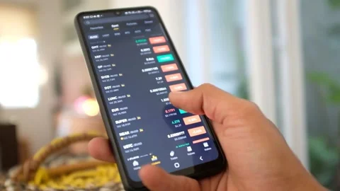 Crypto App Check  In House Stock Footage 202134389