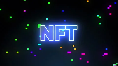 Crypto Art and NFT concept. Crypto Artists, Collector and Investor. Digital Art 스톡 동영상 153840906