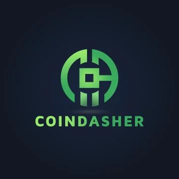 Crypto bit coin vector logo design inspiration Stock Illustration