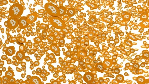 Crypto Bitcoin Currency Background. Technology Cryptocurrency blockchain 4k 스톡 동영상 336443598