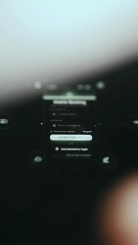 Crypto Blockchain Interface Dark Technology with animated metrics Stock Footage 337435043