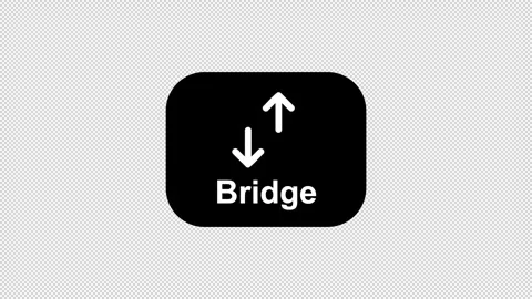 Crypto Bridge UI Animation for Cross Chain Transfer and Blockchain Network Stock Footage 332675677