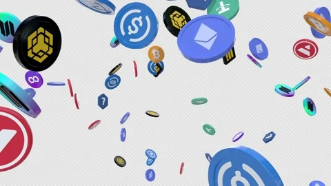 Crypto Coin Blast Vídeo Stock 301613016