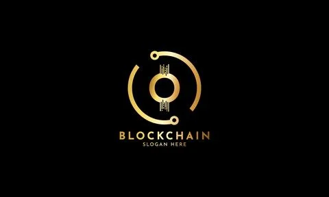 Crypto coin logos. Initial letter O logo Illustrazione stock