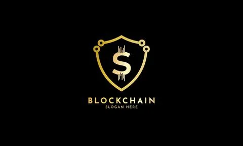 Crypto coin logos. Initial letter S logo Stock Illustration