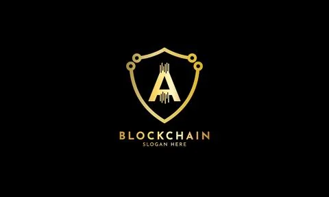 Crypto coin logos. Initial letter A logo Stock Illustration