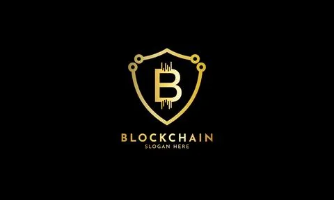 Crypto coin logos. Initial letter B logo Stock Illustration