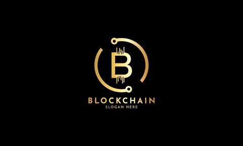 Crypto coin logos. Initial letter B logo Stock Illustration