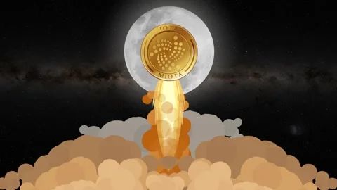Crypto Coin Rocket Launch Animation Stock Footage 304866829
