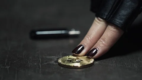 Crypto - Criminal sells data in exchange for Cryptocurrency. Stock Footage 92088744
