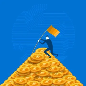 Crypto Currency 10 Stock Illustration