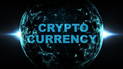 Crypto Currency abstract background. Stockbeeldmateriaal 100335437