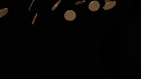 Crypto currency, bitcoin. Blockchain technology. beautiful 3d animation (3) Stock Footage 132211206