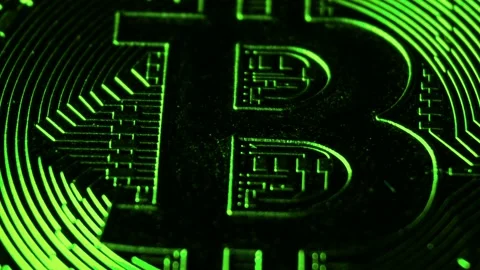 Crypto currency, bitcoin. BTC, Bit Coin Stock Footage 106544794