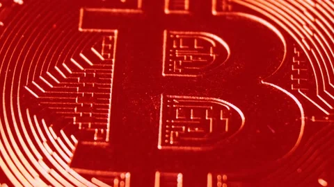 Crypto currency, bitcoin. BTC, Bit Coin. Stock Footage 106545332