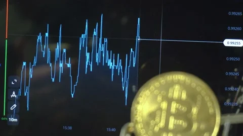 Crypto currency, bitcoin. BTC, Bit Coin. Blockchain technology, bitcoin mining Stock Footage 210122337