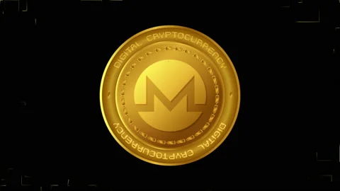 Crypto currency, bitcoin. BTC, Bit Coin. Blockchain technology. Background Stock Footage 223671827