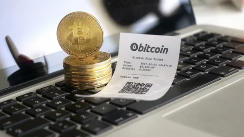 Crypto Currency Bitcoin Stock Footage 119249920