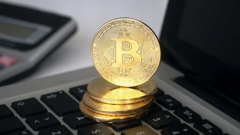 Crypto Currency Bitcoin Stock Footage 119250082