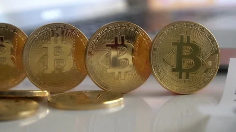 Crypto Currency Bitcoin Stock Footage 119250144