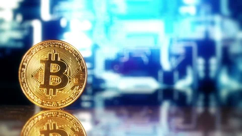 Crypto Currency Bitcoin Stock Footage 119250817