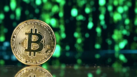 Crypto Currency Bitcoin Stock Footage 119251271