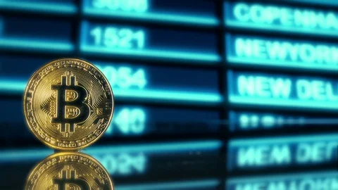 Crypto Currency Bitcoin Stock Footage 119251381
