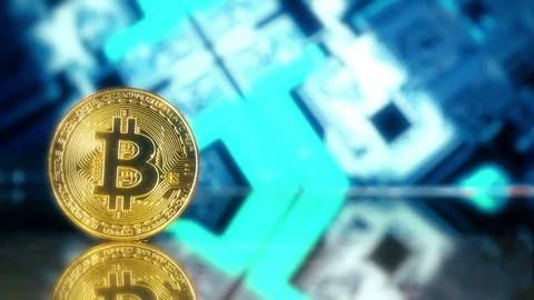 Crypto Currency Bitcoin Stock Footage 119251460
