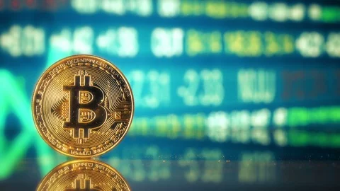 Crypto Currency Bitcoin Video stock 119252314