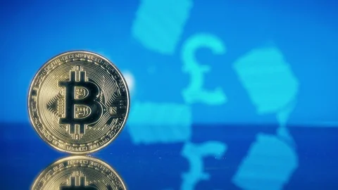 Crypto Currency Bitcoin Stock Footage 119252549