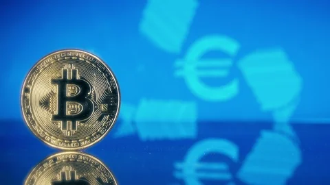 Crypto Currency Bitcoin Stock Footage 119252663
