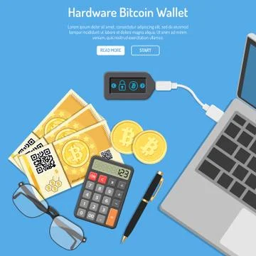 Crypto currency bitcoin technology concept Stock Illustration