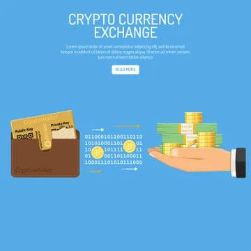 Crypto Currency Bitcoin Technology Concept Stock Illustration