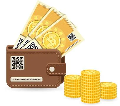 Crypto currency bitcoin technology concept Stock Illustration