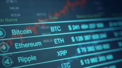 Crypto currency concept Stock Footage