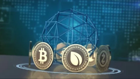 Crypto currency concept Stock Footage 85421067