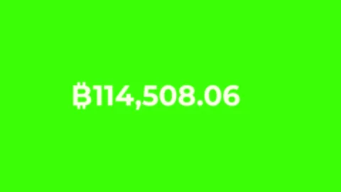 Crypto currency counting. Bitcoin growth timer up to 1000000 on green chroma key Stock Footage 318315600