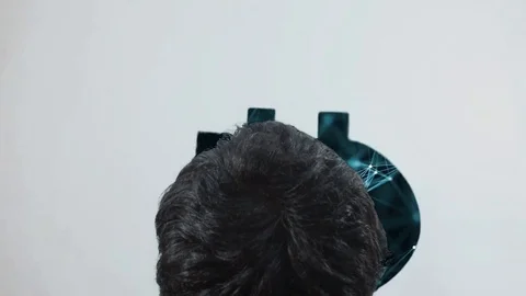 Crypto currency. Growing Bitcoin. Bitcoin video. Bitcoin in the hands of a man. Stock Footage 83770396