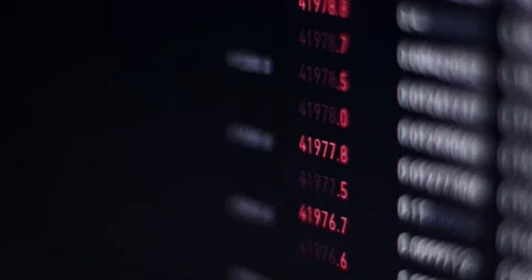 Crypto currency. Trading on the crypto exchange Stock Footage 172126826