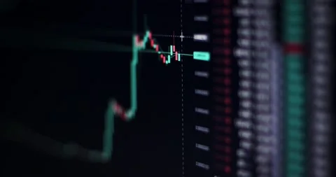 Crypto currency. Trading on the crypto exchange Stock Footage 172126840