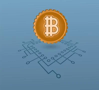 Crypto-currency vector illustration Stock Illustration