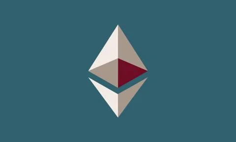 Crypto currency virtual Ethereum,background. Stock Illustration